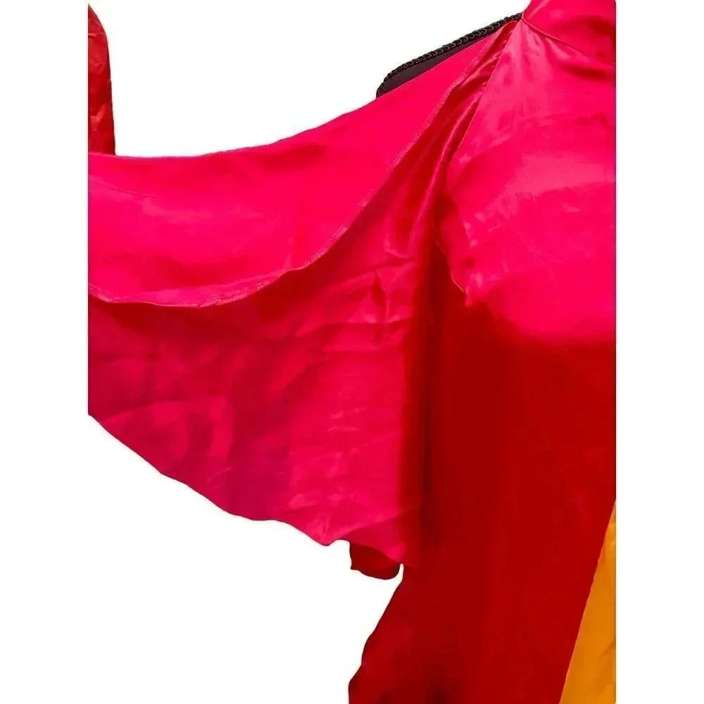 NEW- NWT Anthropologie Shruti Sancheti Colorblock Ruffle Maxi Dress | Size S - Picture 6 of 11